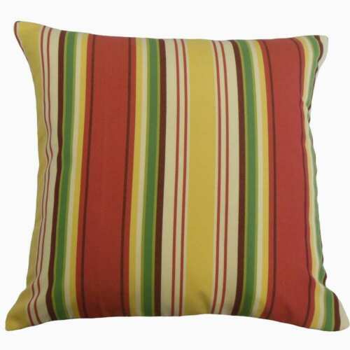 Phomello Sunset Striped Throw Pillow Covers Cushion Case - Square - 18 x 18