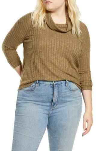 BP. Women's Cozy Ribbed Turtleneck Pullover Sweater