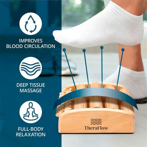 TheraFlow Dual Foot Massager Roller (Large)