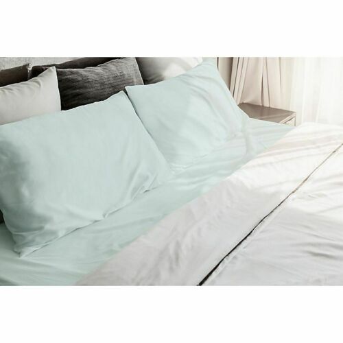  2-Piece Simply the Best Luxury 620-Thread-Count King Pillowcases in Spa Blue