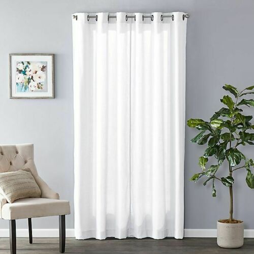 Sunsafe Raine Grommet Window Curtain Panel in White