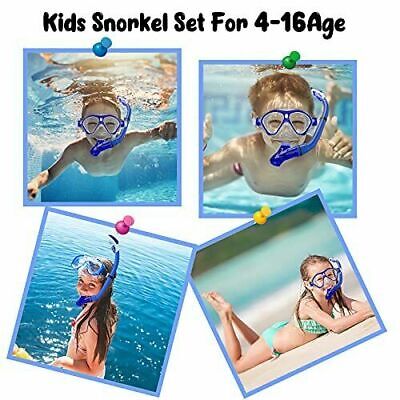 Tongtai Kids Snorkel SetSnorkel Gear for Kids Diving Mask & Foldable Dry Snorkel