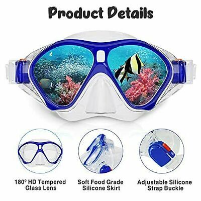 Tongtai Kids Snorkel SetSnorkel Gear for Kids Diving Mask & Foldable Dry Snorkel