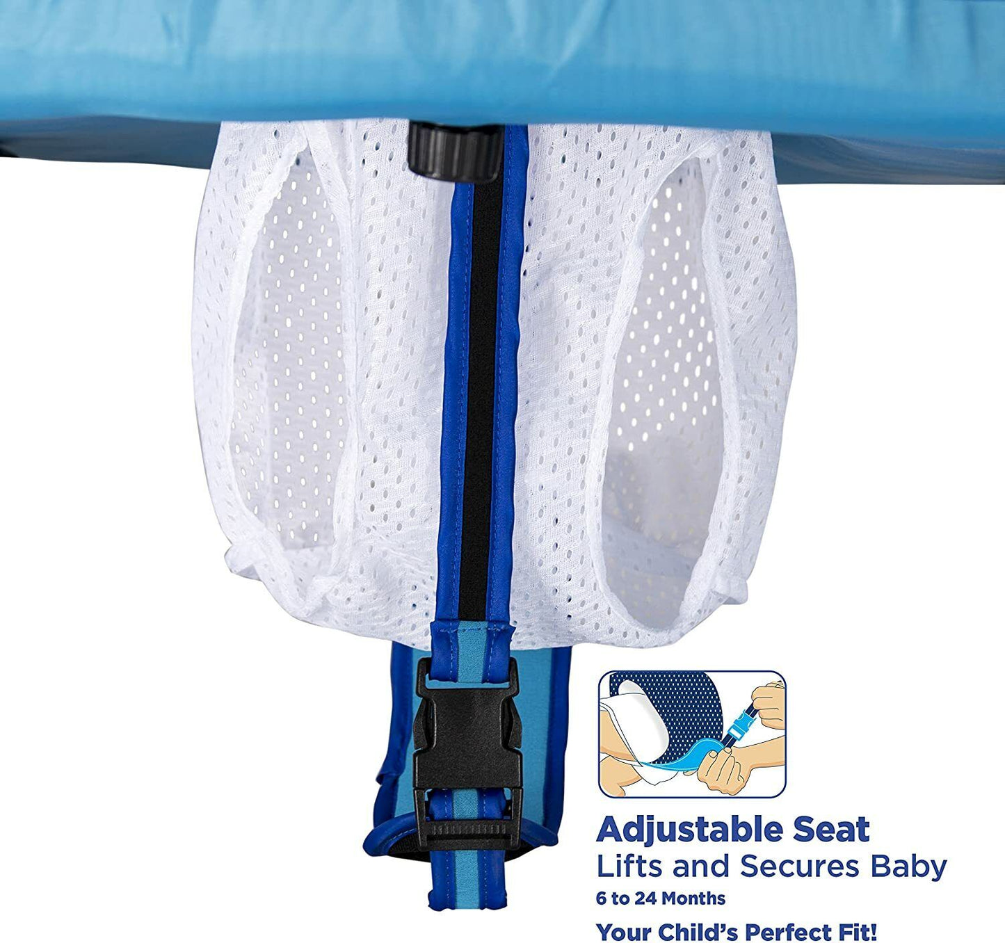 Swim School Self-Inflating Baby Float with Adjustable Canopy - 6-24 Months