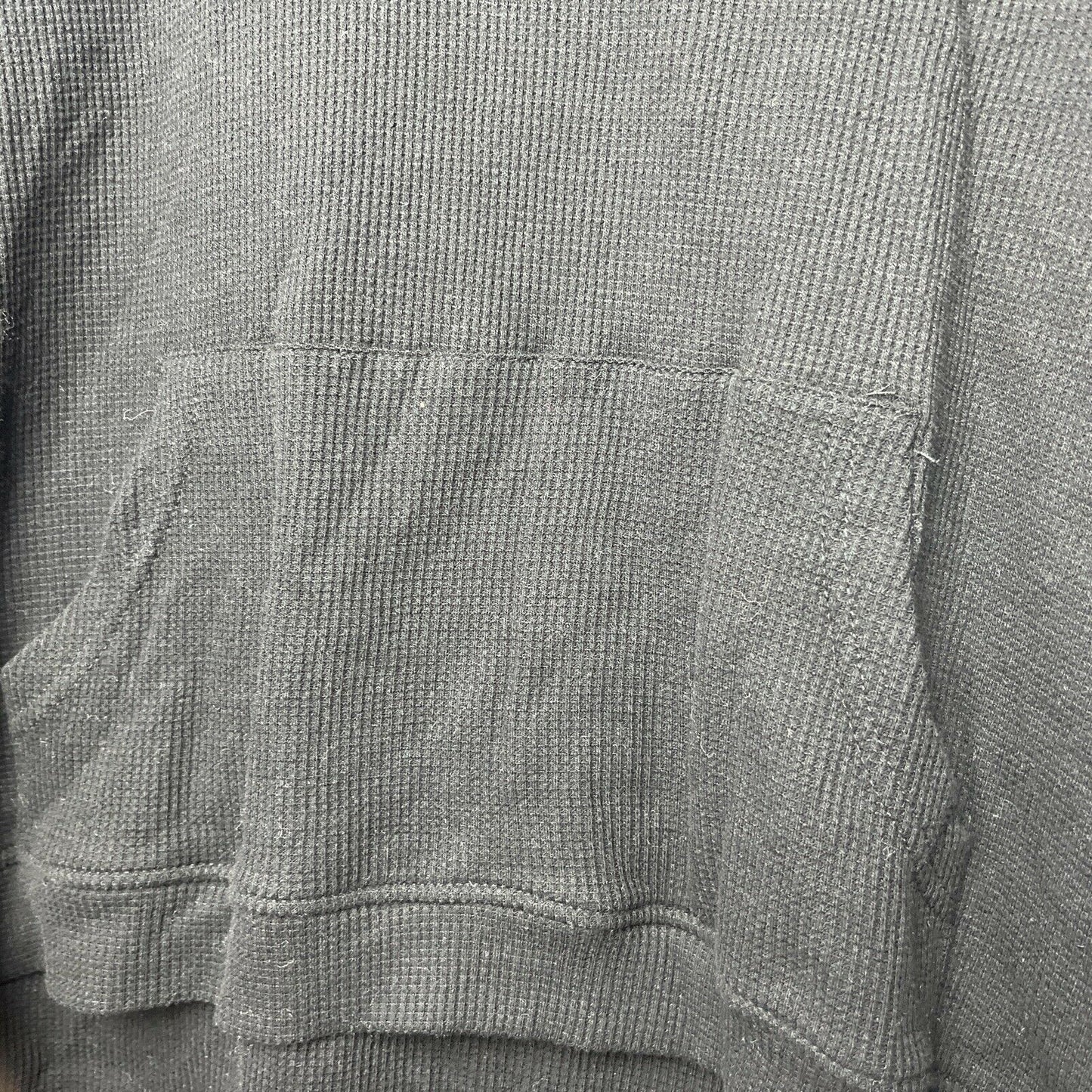 RDI Women’s Waffle Knit Kangaroo Pocket Sweater Black Medium NWT N2967